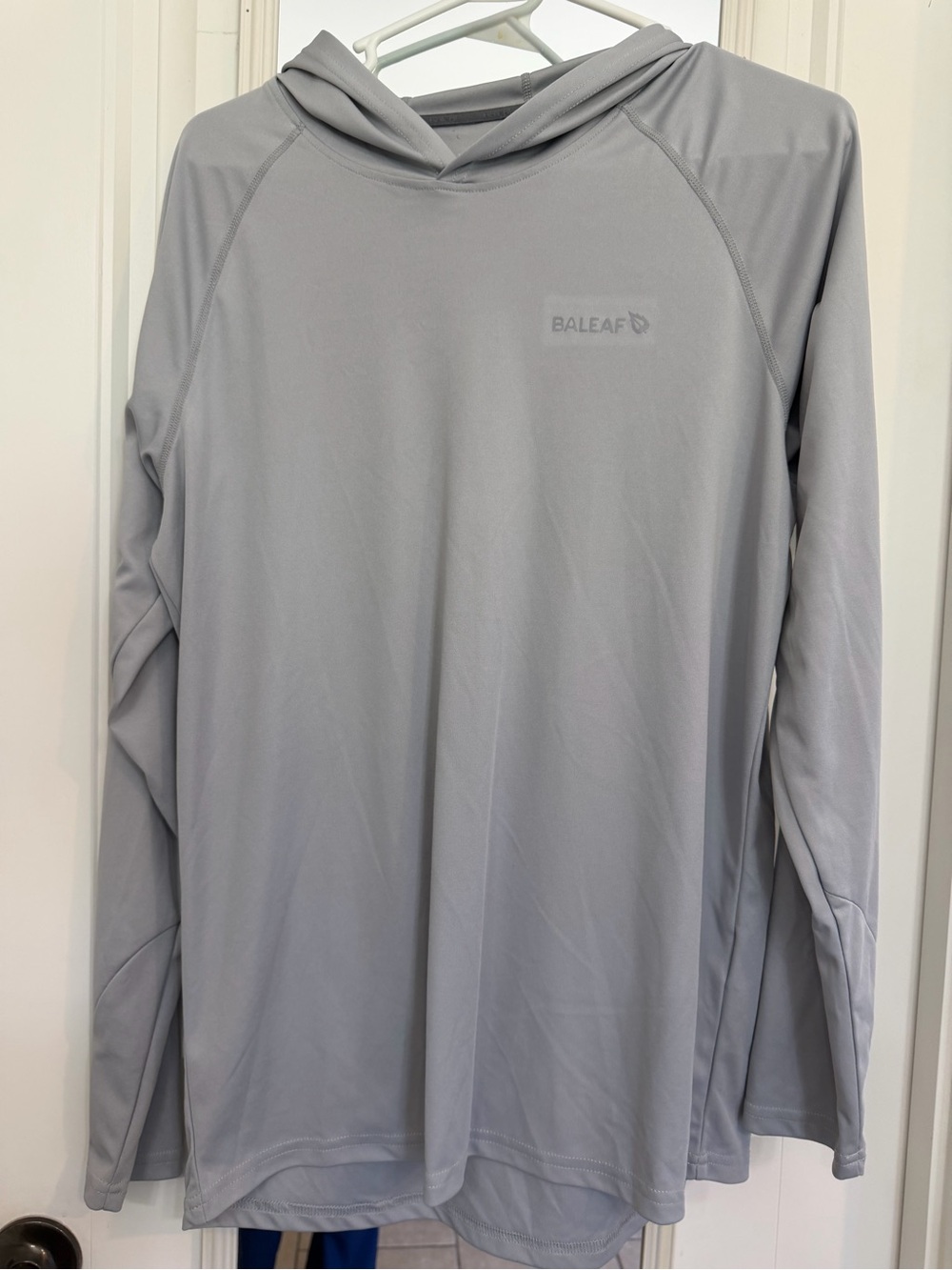 Baleaf Men's Light Gray Performance Hoodie Long Sleeve